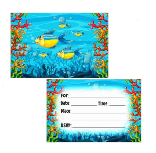 Picture of Ocean Buddies Invitation Cards