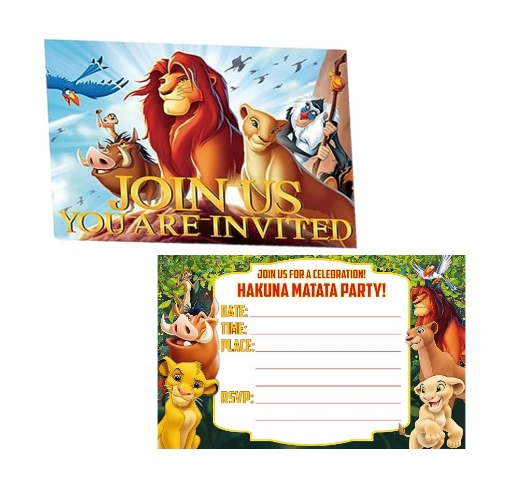 Picture of Lion King Invitation Cards