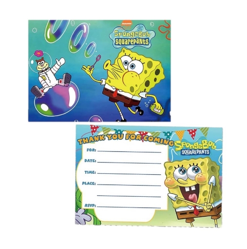 Picture of SpongeBob SquarePants Invitation Cards