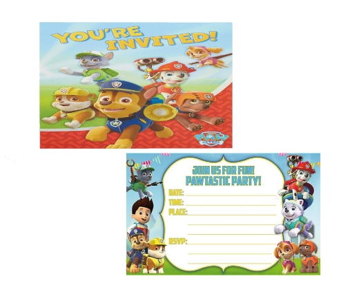 Picture of Paw Patrol Invitation Cards