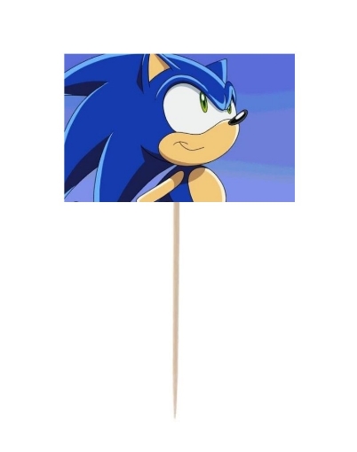 Picture of Sonic Cupcake Topper