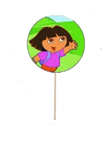 Picture of Dora The Explorer Cupcake Topper