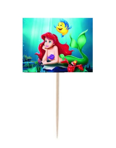 Picture of Ariel The Little Mermaid Cupcake Topper