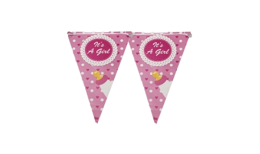 Picture of Its A Girl Flag 10 pcs