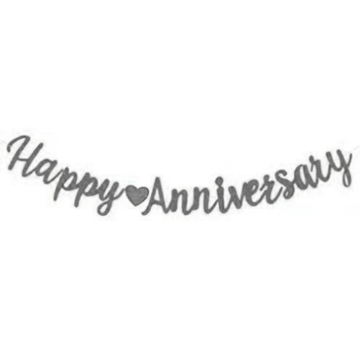 Picture of Sleek Happy Anniversary Banner