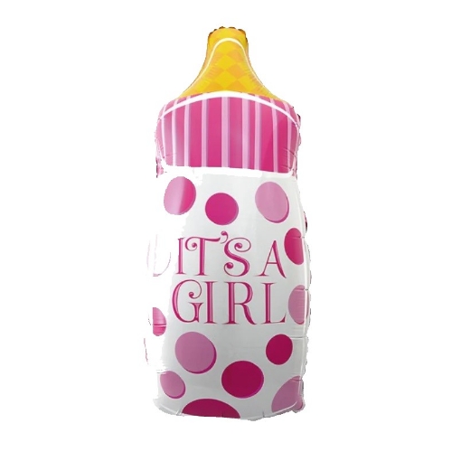 Picture of Its A Girl Baby Bottle Foil Balloon