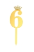 Picture of Golden Numbers Cake Topper