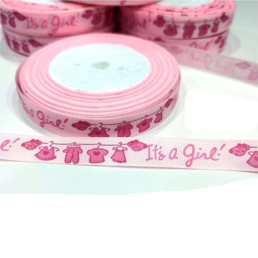 Picture of Its A Girl Ribbon Decoration