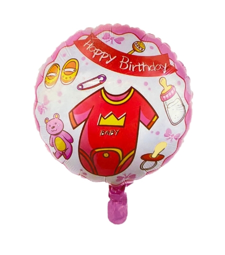 Picture of Happy Birthday Baby Girl Foil Balloon