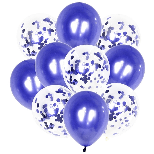 Picture of Blue balloons Set 10 pcs 