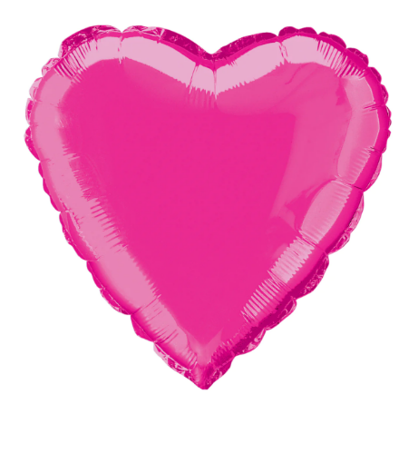 Picture of Pink Heart Shape Foil Balloon 18 inch