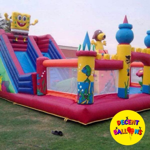 Picture of Spongebob Theme Bouncy Slide Castle