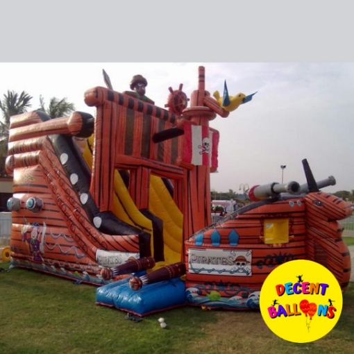 Picture of Pirate Theme Bouncy Slide Castle