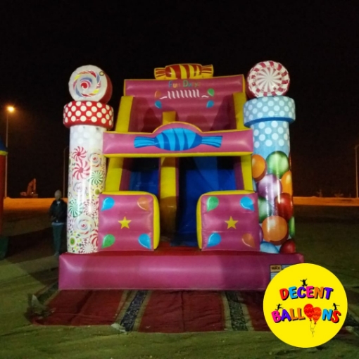 Picture of Candy Theme Bouncy Slide Castle