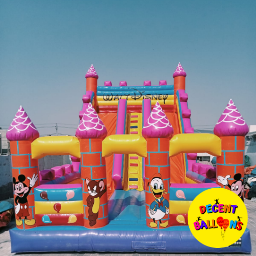 Picture of Disney Theme Bouncy Slide Castle