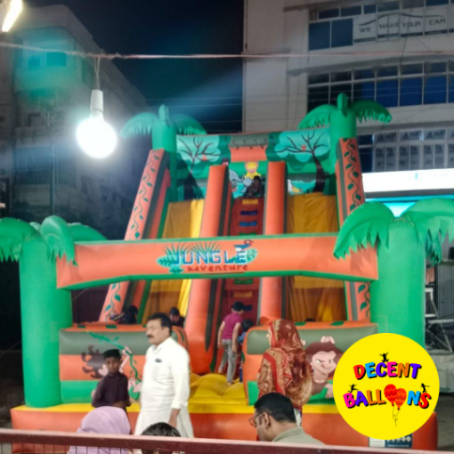 Picture of Jungle Theme Bouncy Castle