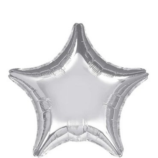 Picture of Silver Star Shape Foil Balloon 18 inch