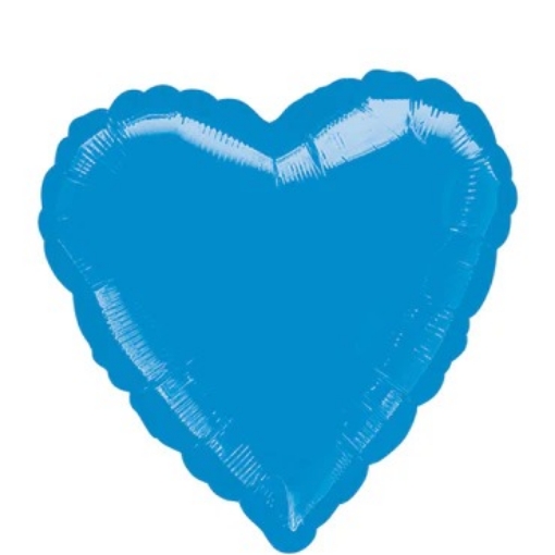 Picture of Pastel Blue Heart Shape Foil Balloon 18 inch