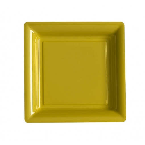 Picture of Square Fancy Golden Plates 10 Pcs.