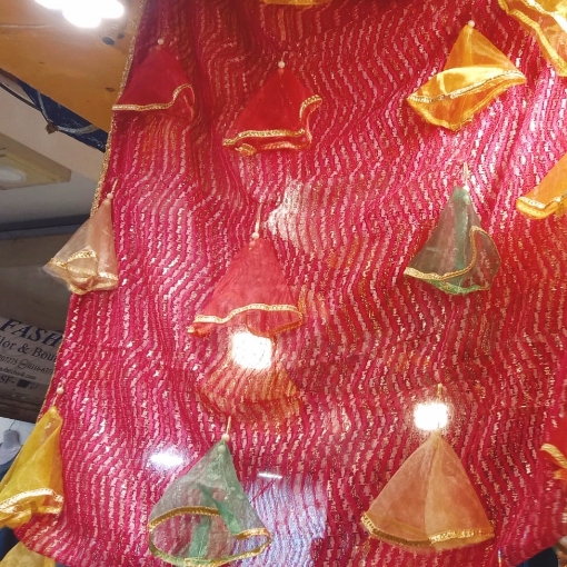 Picture of  Multi-Color Bells Hanging Dupatta