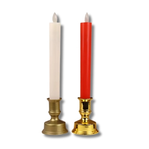 Picture of Elegant LED Taper Decorative Candles 