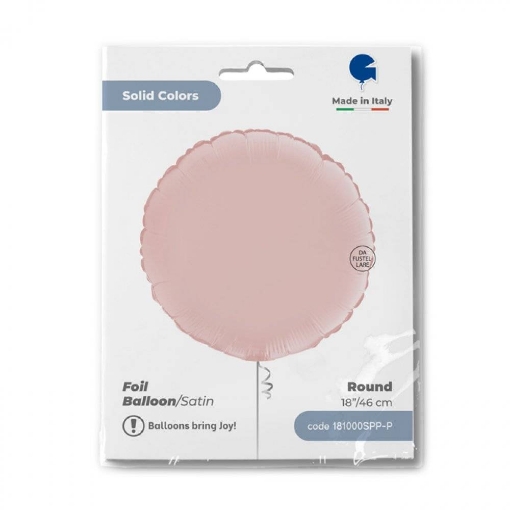 Picture of Solid Color Beige Foil Balloon – Round 