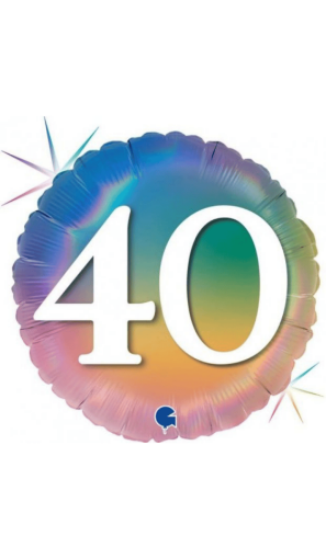 Picture of Gradient Foil Balloon – 40th Celebration