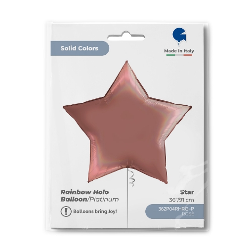 Picture of Rainbow Holo Star Foil Balloon