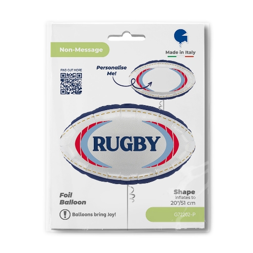 Picture of Customizable Rugby Foil Balloon