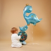 Picture of Blue Crowned Dinosaur Foil Balloon