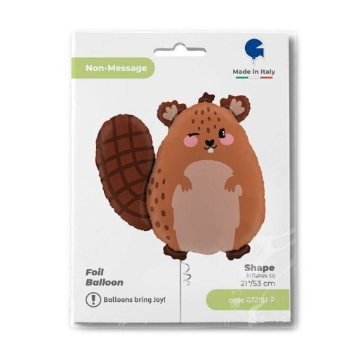 Picture of Cute Beaver Foil Balloon and squirrel