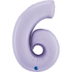 Picture of Number 6 Foil Balloon – Lilac Satin Finish