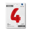 Picture of Number 4 Foil Balloon – Red 