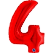 Picture of Number 4 Foil Balloon – Red 