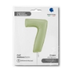 Picture of Number 7 Foil Balloon – Olive Green Satin Finish
