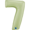 Picture of Number 7 Foil Balloon – Olive Green Satin Finish