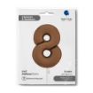 Picture of Number 8 Foil Balloon – Chocolate Satin Finish