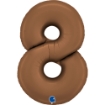 Picture of Number 8 Foil Balloon – Chocolate Satin Finish