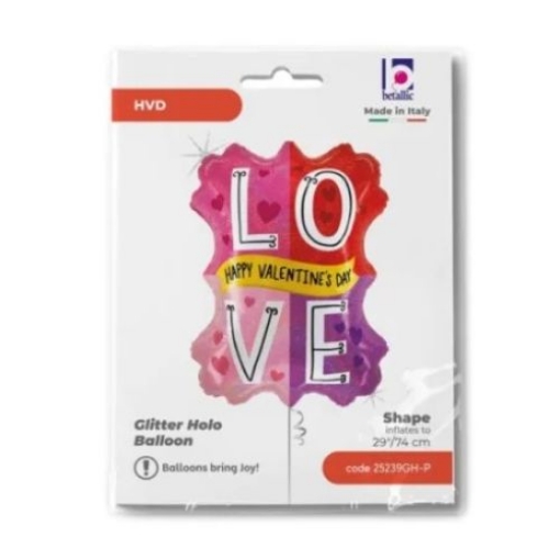 Picture of Love Glitter Foil Balloon – Valentine's Special