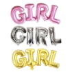 Picture of Girl Metallic Foil Letter Balloons