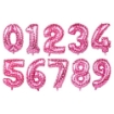 Picture of Pink Heart Numbers Balloons