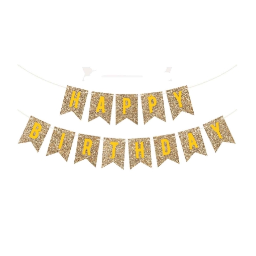 Picture of Glitter Happy Birthday Banner
