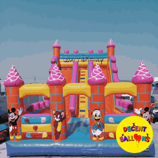 Picture of Disney Theme Bouncy Slide Castle