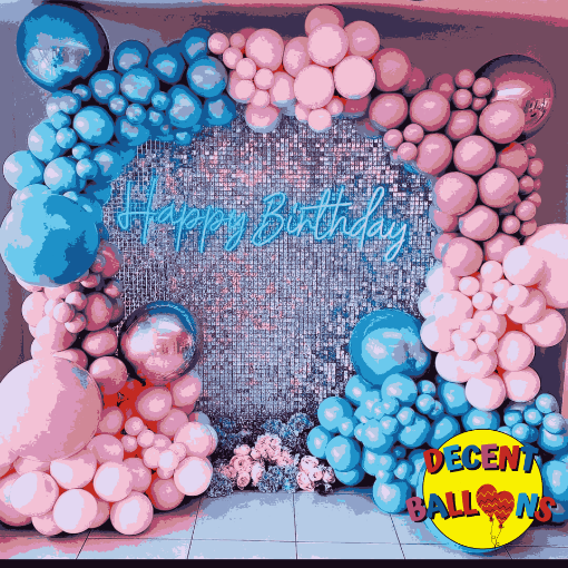 Picture of Shimmering Birthday Elegance Decor – Radiant & Stylish Party Setup