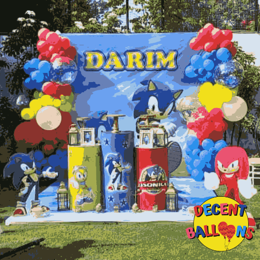 Picture of Sonic Adventure Birthday Decor – Energetic & Fun Party Setup
