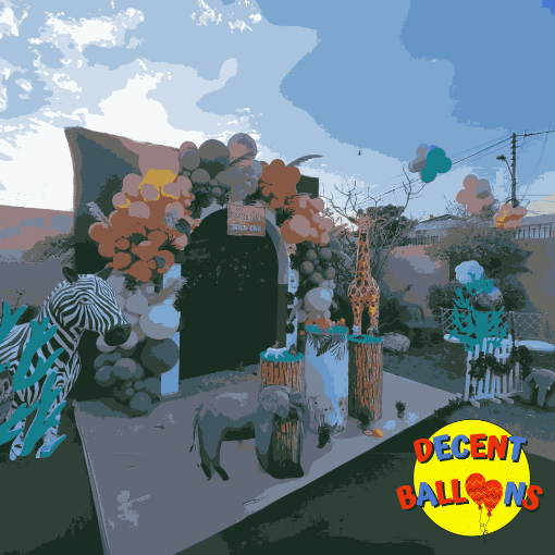 Picture of Wild Side Jungle Party Decor – Fun & Vibrant Celebration Setup