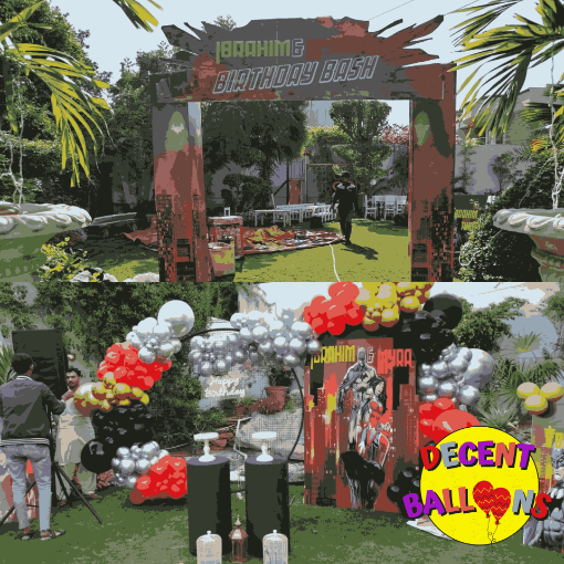 Picture of Superhero Cityscape Birthday Decor – Bold & Fun Celebration Setup