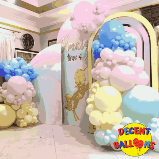 Picture of Unicorn Pastel Balloon Decor – Magical & Dreamy Party Setup