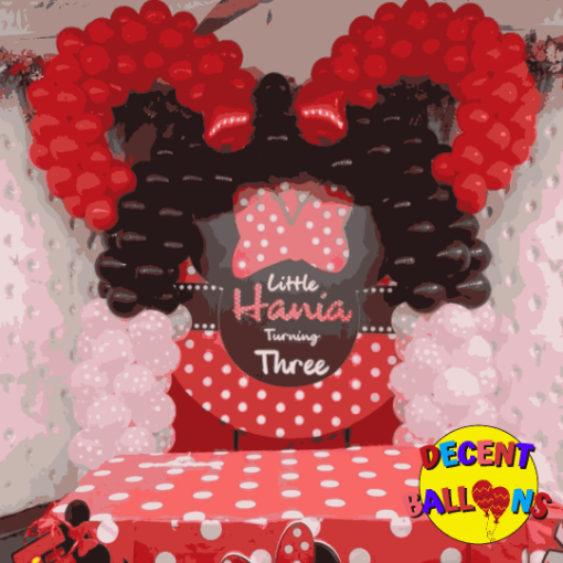 Picture of Minnie Mouse Birthday Party Setup – Adorable & Fun Celebration Decor