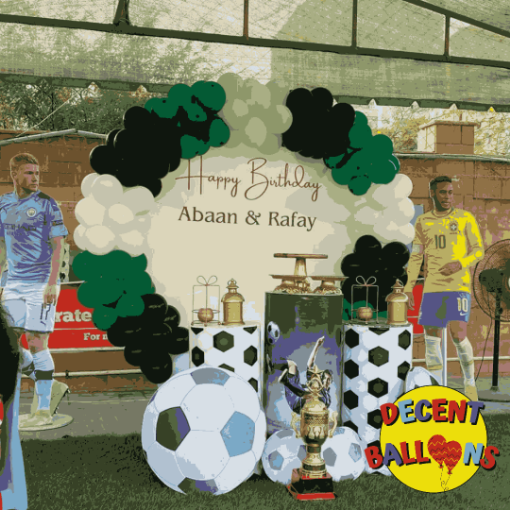 Picture of Soccer-Themed Birthday Party Setup – Action-Packed & Vibrant Celebration Decor